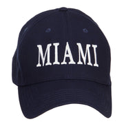 City of Miami Embroidered Cotton Cap