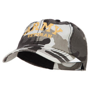 Army Veteran Letters Embroidered Camo Cap