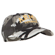 Army Veteran Letters Embroidered Camo Cap