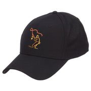 Fly Fishing Man Embroidered Cotton Twill Cap