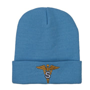 Army Medical Specialist Embroidered Long Knitted Beanie