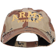 Army Veteran Letters Embroidered Camo Cap