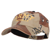 Army Veteran Letters Embroidered Camo Cap