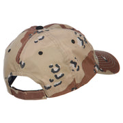 Army Veteran Letters Embroidered Camo Cap