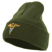 Army Medical Specialist Embroidered Long Knitted Beanie