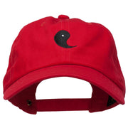 Yin Symbol Embroidered Washed Cap