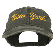 New York State Embroidered Washed Cap