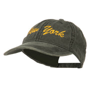 New York State Embroidered Washed Cap