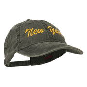 New York State Embroidered Washed Cap