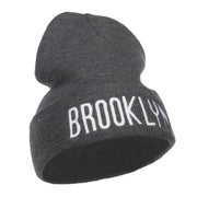 Brooklyn Embroidered Long Beanie