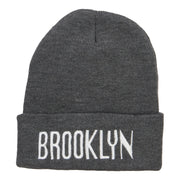 Brooklyn Embroidered Long Beanie