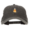 Candy Corn Embroidered Unstructured Cotton Cap