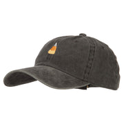 Candy Corn Embroidered Unstructured Cotton Cap