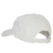 New York with Map Outline Embroidered Washed Cotton Twill Cap