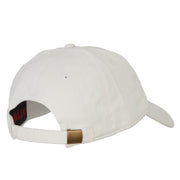 New York with Map Outline Embroidered Washed Cotton Twill Cap