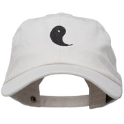 Yin Symbol Embroidered Washed Cap