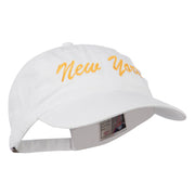 New York State Embroidered Washed Cap