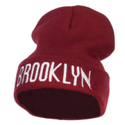 Brooklyn Embroidered Long Beanie