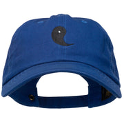 Yin Symbol Embroidered Washed Cap