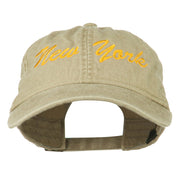 New York State Embroidered Washed Cap