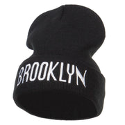 Brooklyn Embroidered Long Beanie