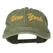 New York State Embroidered Washed Cap