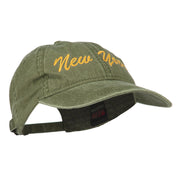 New York State Embroidered Washed Cap