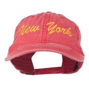 New York State Embroidered Washed Cap