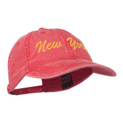 New York State Embroidered Washed Cap