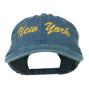 New York State Embroidered Washed Cap