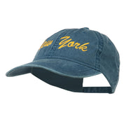 New York State Embroidered Washed Cap