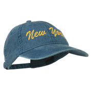 New York State Embroidered Washed Cap