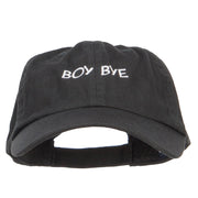 Boy Bye Embroidered Low Cap