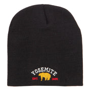 Yosemite National Park Embroidered Short Beanie