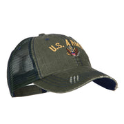 US Army Logo Embroidered Low Profile Cotton Mesh Cap