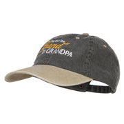 You Put the Grand in Grandpa Embroidered Wash Cap