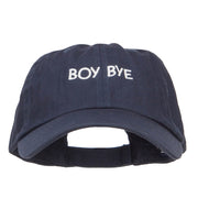 Boy Bye Embroidered Low Cap