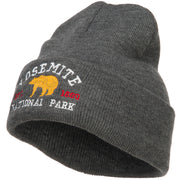 Yosemite National Park Embroidered Long Beanie