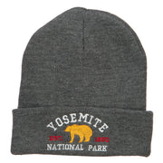 Yosemite National Park Embroidered Long Beanie