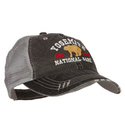 Yosemite National Park Embroidered Low Profile Mesh Cap