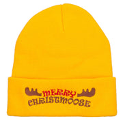 Merry Christmoose Embroidered Long Beanie