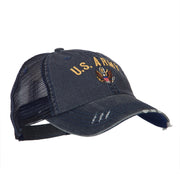 US Army Logo Embroidered Low Profile Cotton Mesh Cap