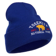 Yosemite National Park Embroidered Long Beanie