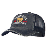 Yosemite National Park Embroidered Low Profile Mesh Cap