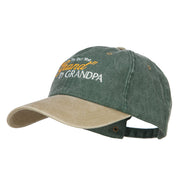 You Put the Grand in Grandpa Embroidered Wash Cap