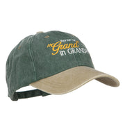 You Put the Grand in Grandpa Embroidered Wash Cap