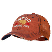 Yosemite National Park Embroidered Low Profile Mesh Cap