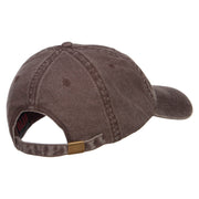 Yoga Pose Patched Washed Cap