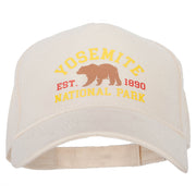 Yosemite National Park Design Heat Transfer 5 Panel Cotton Jersey Cap