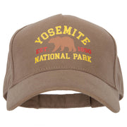 Yosemite National Park Design Heat Transfer 5 Panel Cotton Jersey Cap